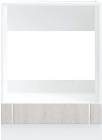 Lucca Dulap Inferior pentru Cuptor Gray Sonoma 60x46x81.5buc