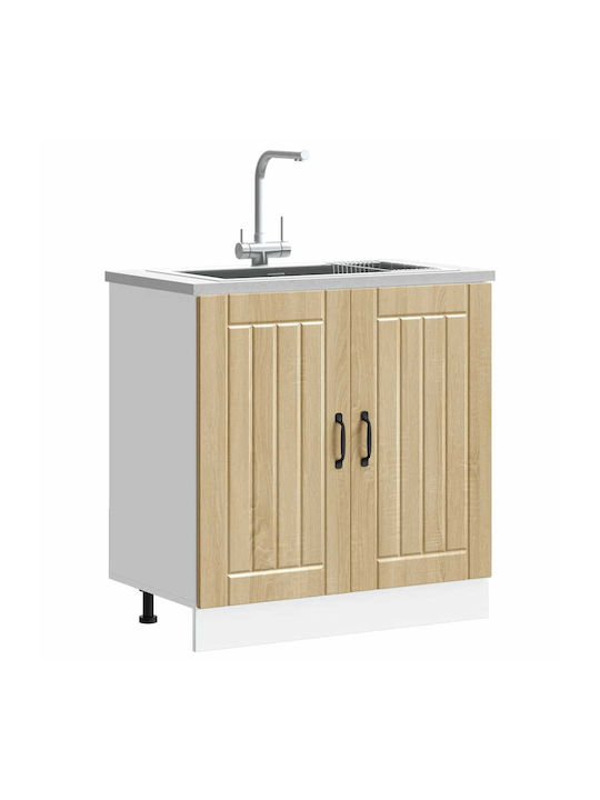 Lucca Sink Cabinet Sonoma Oak 80x46x81.5pcs