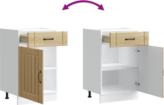 Lucca Sink Cabinet Oak Sonoma 50x46x81.5pcs