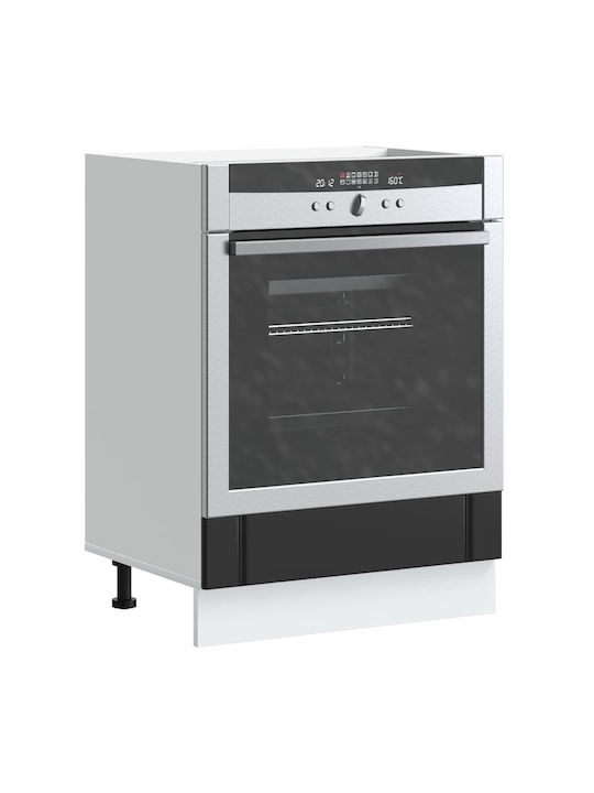 Lucca Lower Oven Cabinet Black 60x46x81.5pcs