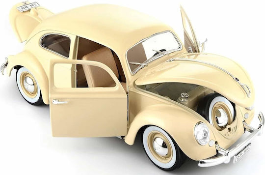Bburago Volkswagen Car Kafer-Beetle (1955) Beige 1:18 for 3+ Years