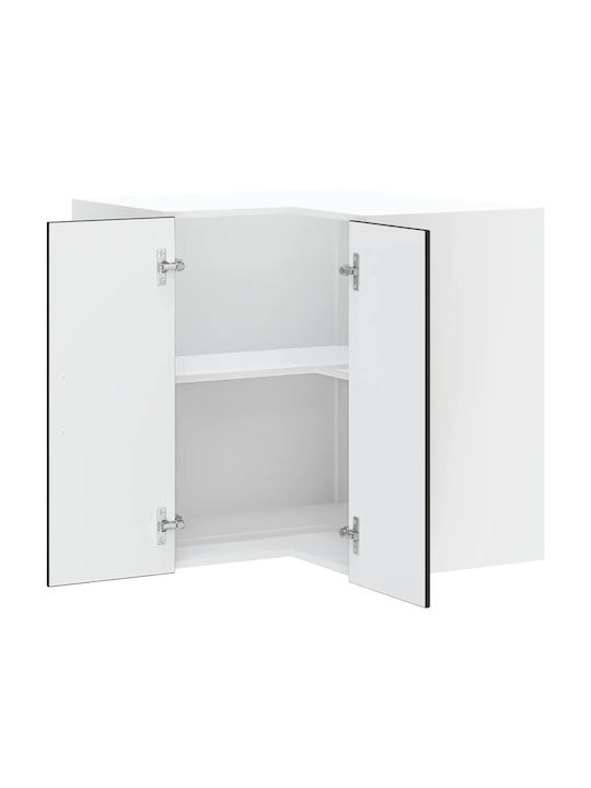Kalmar Dulap de Colț Suspendata Negru 57x57x60buc