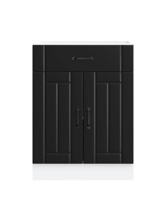 Lucca Sink Cabinet Black 60x46x81.5pcs