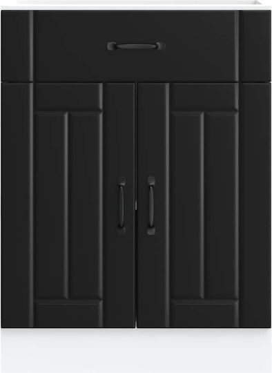 Lucca Spülbeckenschrank Black 60x46x81.5Stück