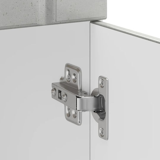 Lucca Dulap pentru Chiuvetă Gri 30x46x81.5buc