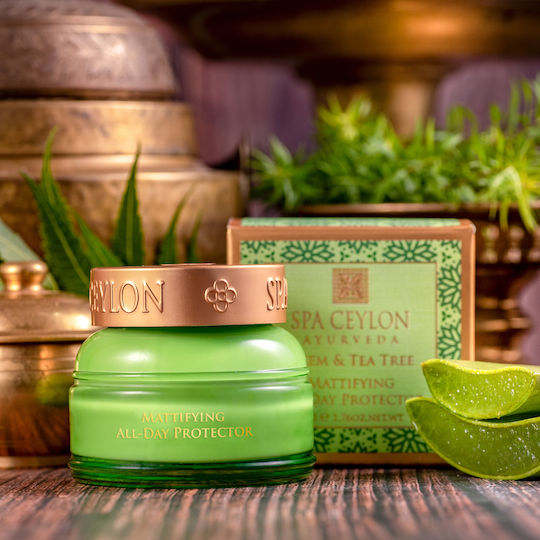 Spa Ceylon Neem & Tea Tree Cream Face Day with SPF5 with Aloe Vera 50gr