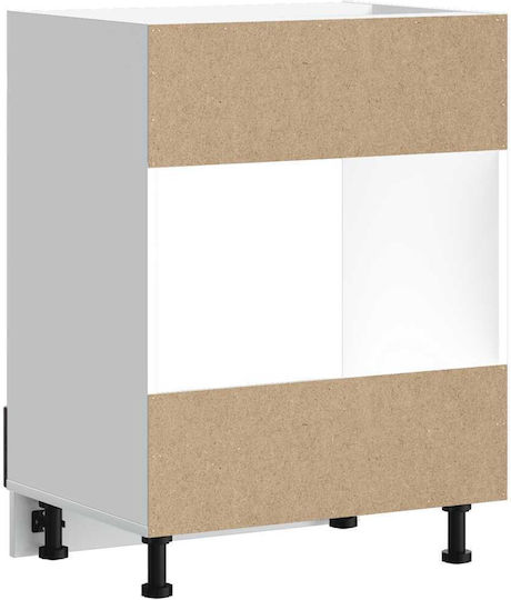 Kalmar Lower Oven Cabinet Smoked Oak Wood 60x46x81.5cm
