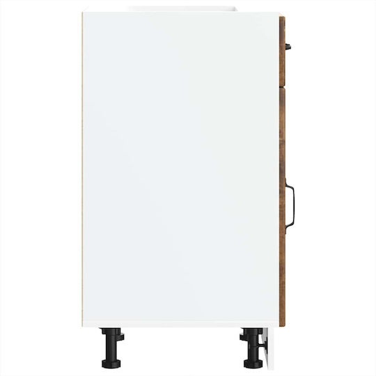 Lucca Ντουλάπι Νεροχύτη Καπνιστή Βελανιδιά 40x46x81.5εκ.