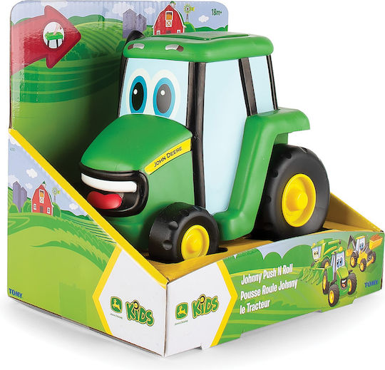 Tomy John Deere Johnny Трактор Количка с Натискане и Търкаляне за 1.5+ Години