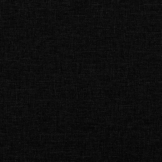 Double Bed Upholstered with Fabric Black with Slats & Mattress 160x200cm 3313336