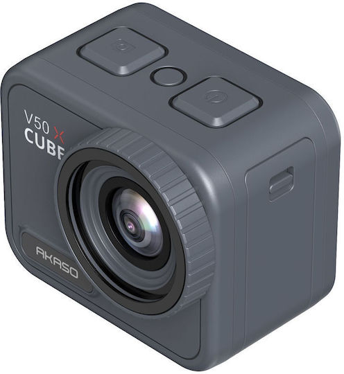 Akaso V50 X Cube Action Camera 4K Ultra HD Underwater with Touch Screen 2.1" and Wi-Fi Gray