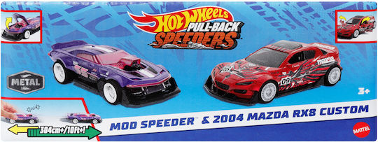 Hot Wheels Speeders Toy Car Pull Back Mod Speeder 2004 Mazda RX8 Custom