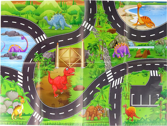 Lean Toys Dinosaurs Cars Set Pull Back For 3+ Years Old