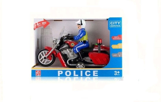 Zita Toys City Service Μοτοσυκλέτα Αστυνομικό Pull Back για 3+ Ετών (Διάφορα Σχέδια) 1τμχ