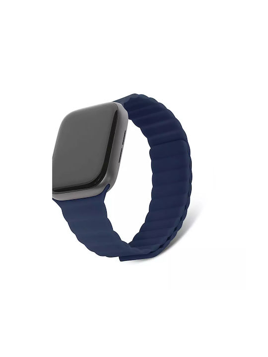Decoded Traction Strap Lite Λουράκι Σιλικόνης Navy Μπλε (Apple Watch 38/40/41mm)