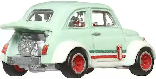 Hot Wheels Toy Car Premium Boulevard 60s Fiat 500 D Modoficado Vehicle for 3++ Years