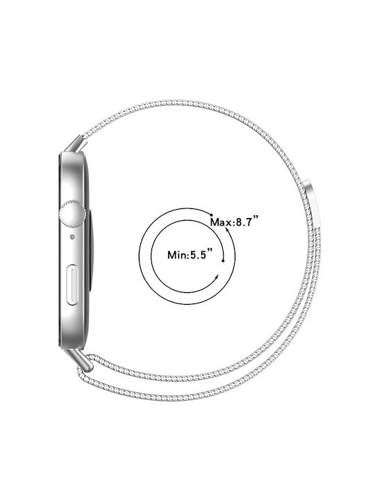 Techsuit Λουράκι Ανοξείδωτο Ατσάλι Ροζ Χρυσό (Huawei Watch Fit 3)