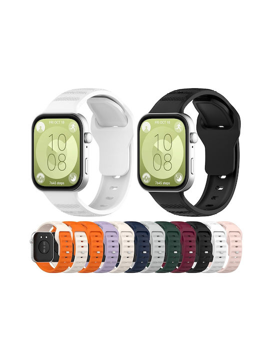 Techsuit Кайшки За Смарт Часовници Силиконов Бежов (Huawei Watch Fit 3 / 4 / 4 Pro / 5 / 5 Pro)