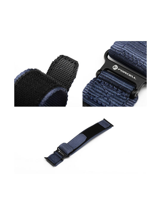 Forcell F-design Λουράκι Υφασμάτινο Μπλε (Apple Watch 38/40/41 mm)