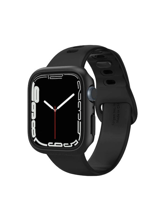 Spigen Thin Fit Plastikhülle in Schwarz Farbe für APPLE WATCH 7 (41mm)