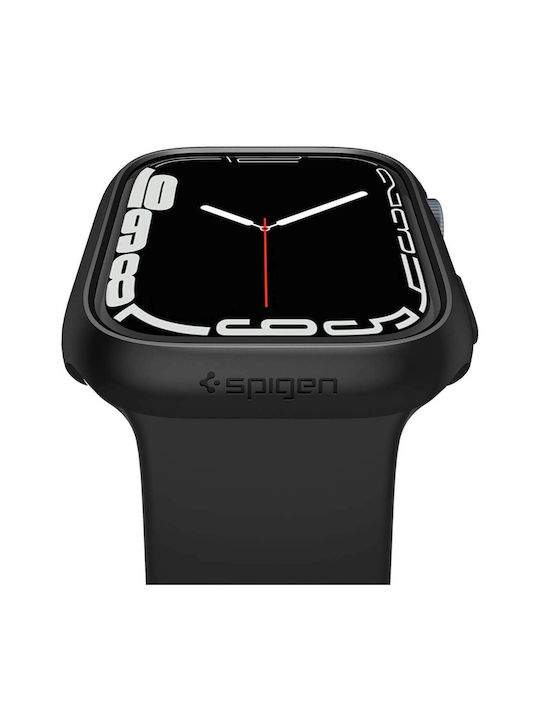 Spigen Thin Fit Plastikhülle in Schwarz Farbe für APPLE WATCH 7 (41mm)