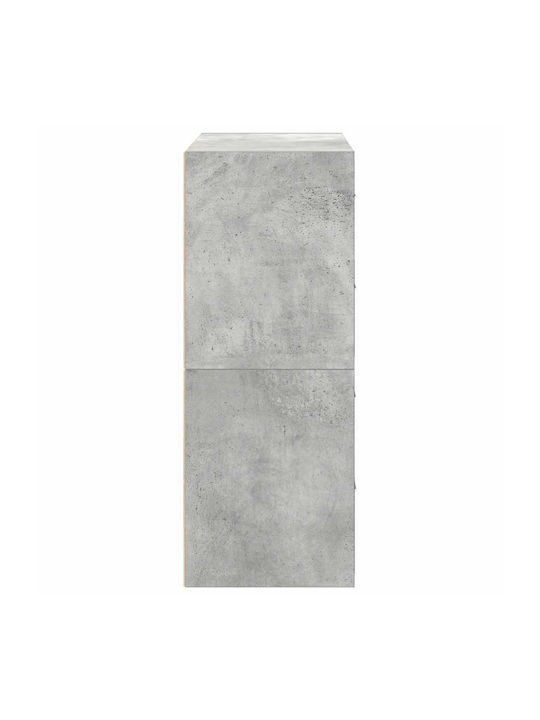Vidaxl Cabinets 2 Drawers 2 pcs Concrete Gray 60x31x40cm Gray