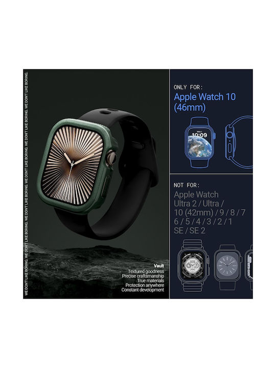 Caseology Vault Apple Watch 10 46 mm Mitternachtsgrün
