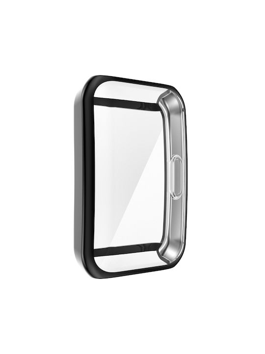 Carcasă de Silicon cu Sticlă în culoarea Negru pentru Huawei Band 7