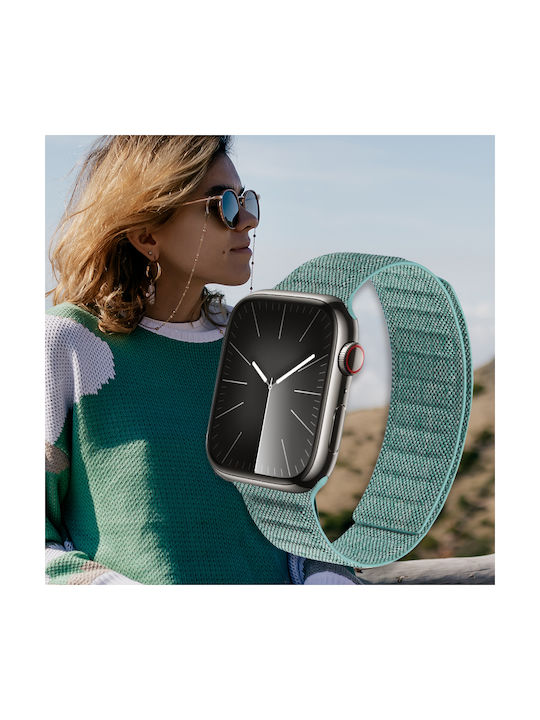 Crong Λουράκι Υφασμάτινο Τιρκουάζ (Apple Watch 38/40/41/42mm)
