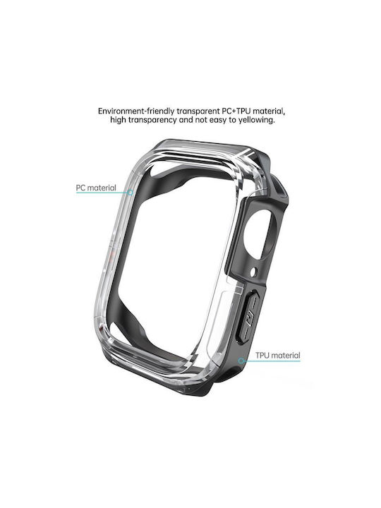 Devia Θήκη Σιλικόνης σε Μαύρο χρώμα για το Apple Watch 45mm