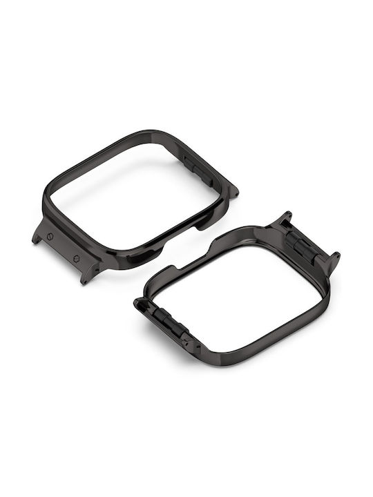 Metal Case in Black color for Xiaomi Redmi Watch 3 Lite / Watch 3 Active