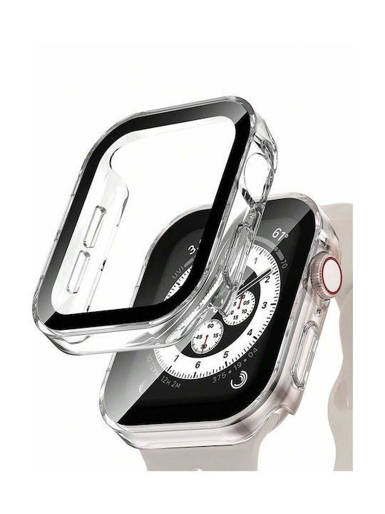 Θήκη Προστασίας Tempered Glass Apple Watch 41mm Διάφανη Oe