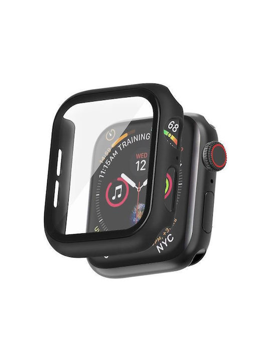 Fullbody Plastikhülle mit Glas in Schwarz Farbe für Apple Watch Ultra 49mm