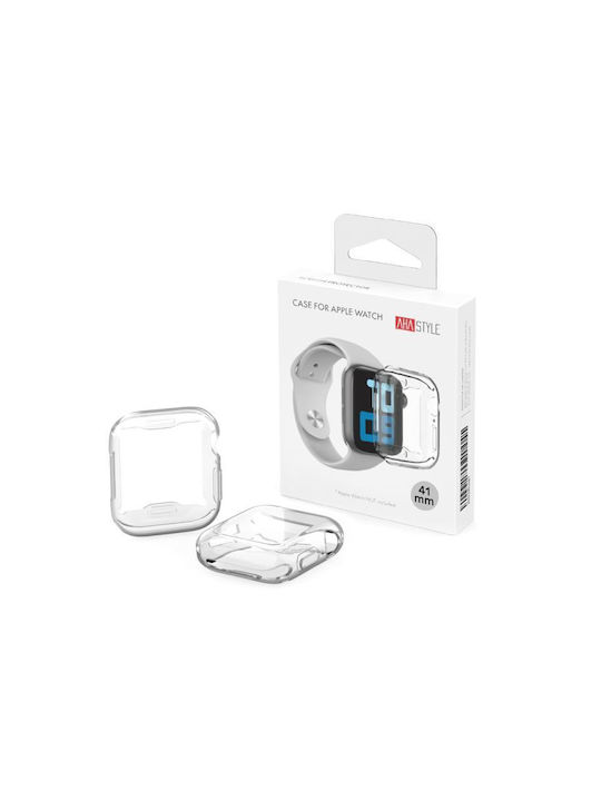 AHAstyle Premium WA05 Θήκη Σιλικόνης σε Διάφανο χρώμα για το Apple Watch 41mm AHAstyle Premium WA05 Θήκη Σιλικόνης σε Διάφανο χρώμα για το Apple Watch 41mm