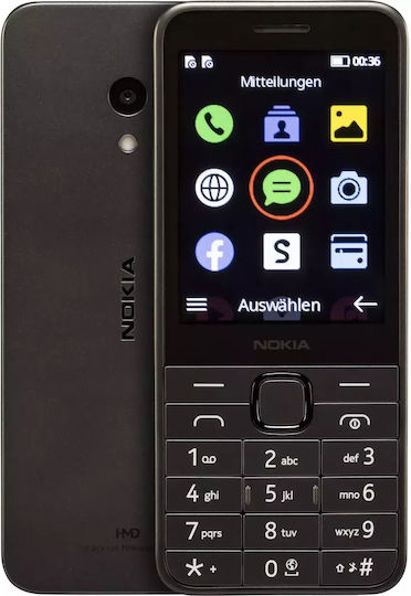 Nokia 235 4G (2024) Dual SIM Mobile with Buttons (English Menu) Black