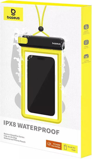 Baseus Deepdive Waterproof Case Αδιάβροχη Θήκη έως 7.2" Κίτρινο P60271600111-00