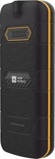 AGM M9F Dual SIM Ανθεκτικό Κινητό με Κουμπιά Μαύρο / Πορτοκαλί