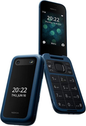 Nokia 2660 Flip Dual SIM Mobile Phone with Buttons Blue