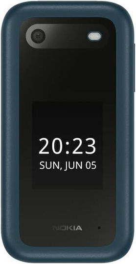 Nokia 2660 Flip Dual SIM Mobile Phone with Buttons Blue