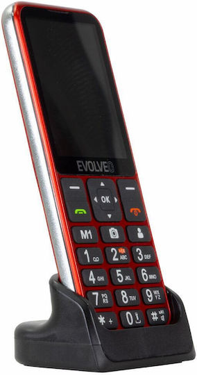 Evolveo EasyPhone LT Dual SIM (128MB) Telefon Mobil cu Butoane Mari Roșii