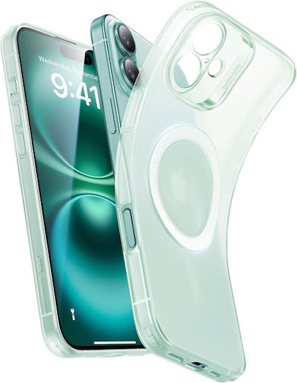 ESR Zero Halolock Back Cover Silicone Green (iPhone 16)