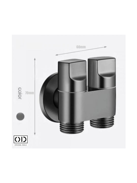 Adaptor cap de duș bideu vas de toaletă premium material aluminiu oțel inoxidabil furtun extensibil 140 cm gri oferte originale