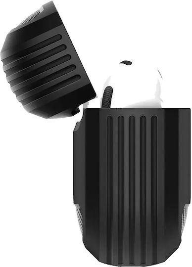 Spigen Rugged Armor Калъф с кука в Черен цвят за Apple AirPods 4