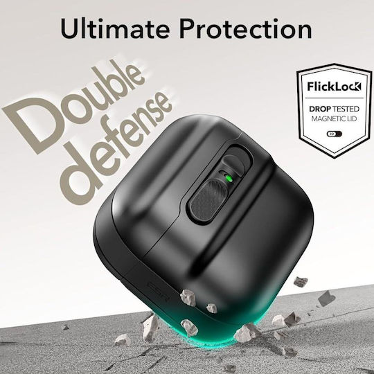 ESR Case Plastic in Black color for Apple AirPods 4