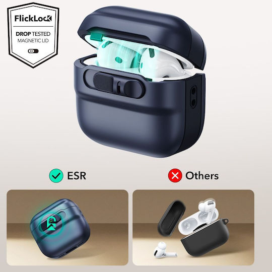 ESR Halolock Magsafe Case Plastic in Blue color for Apple AirPods 4