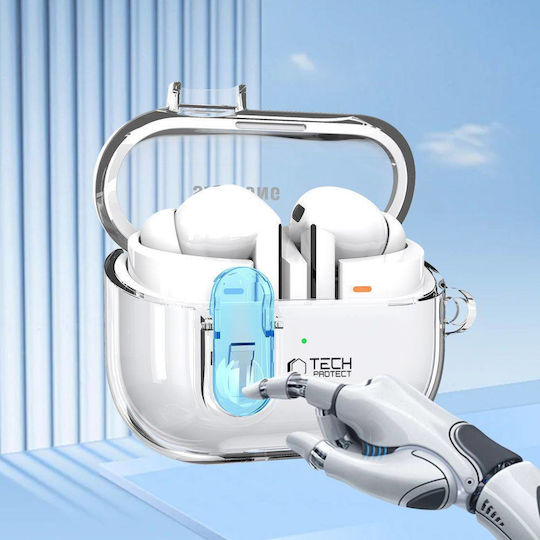 Tech-Protect Flexair Hülle Silikon in Transparent Farbe für Samsung Galaxy Buds 3 / 3 FE / 3 Pro