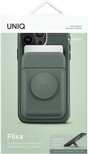 Uniq MagSafe Kartenetui Flixa in Grün Farbe