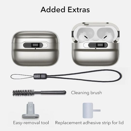 ESR Halolock Hülle Kunststoff in Beige Farbe für Apple AirPods Pro