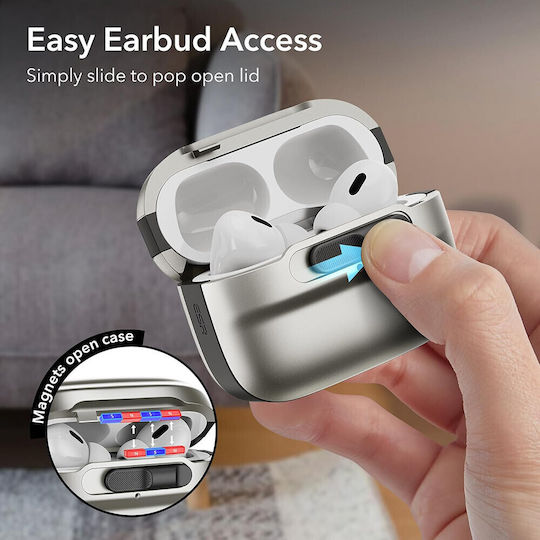 ESR Halolock Hülle Kunststoff in Beige Farbe für Apple AirPods Pro