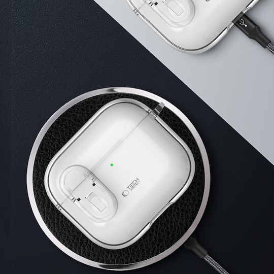 Tech-Protect Slim Hook Hülle Kunststoff mit Haken Clear für Apple AirPods 4